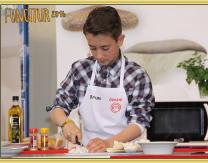 Bruno elaboró un risoto de champiñones y setas con queso