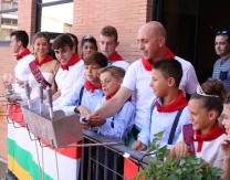 Chupinazo San Antonio 2017 desde el Balcón del Ayuntamiento