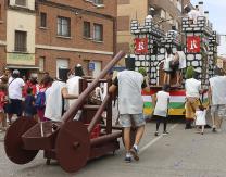 Carroza sobre un castillo medieval
