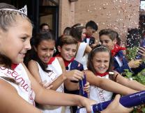 Chupinazo San Antonio 2018 desde el Balcón del Ayuntamiento
